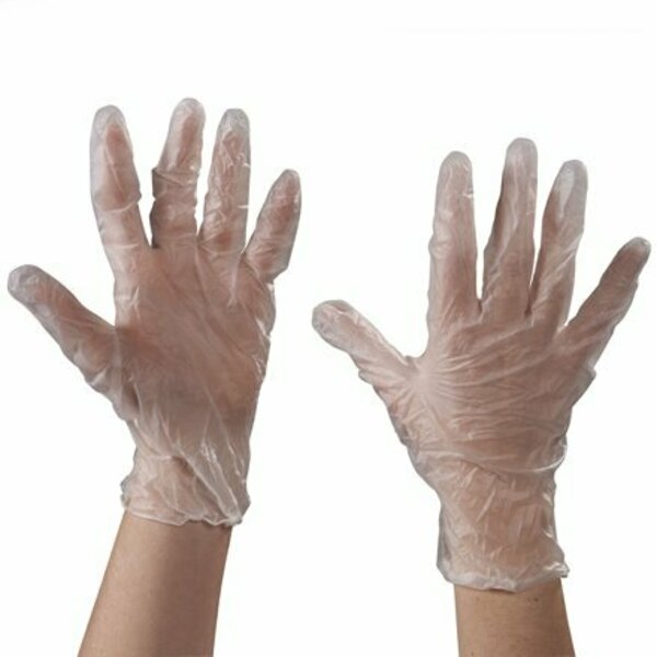 Bsc Preferred Vinyl Disposable Gloves, 3 mil Palm, Vinyl, Powder-Free, XL, 100 PK, Clear S-15389X
